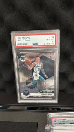 2020 PANINI MOSAICLaMELO BALL 262 GEM MT PSA 10