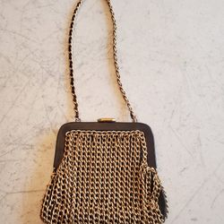 Michael kors metallic fancy purse