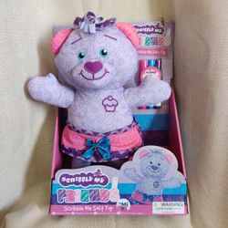 Scribble Me Friends Purple Doodle Bear w/ Washable Markers