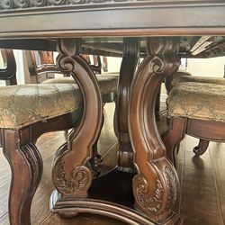 Elegant 10-pc Dining Set+buffet cabinet (Durango)-Solid Wood