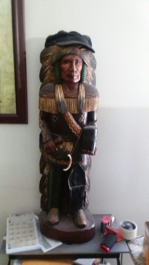 Wooden Indian statue