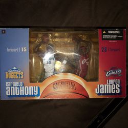 New Lebron James and Carmelo Anthony Rookie McFarlane Action Figures 2004 NBA 6