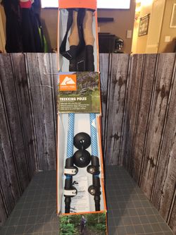 Trekking Poles (Carbon Fiber Shaft, Adjustable 26in-34in)