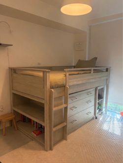 Low loft bed Pottery Barn