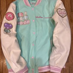 It’s A Small World Stoney Clover Varsity Jersey Jacket Size Large
