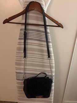 Black Studded Mini Crossbody Bag Steve Madden