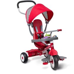 New Radio Flyer 4-in-1 Stroll 'N Trike - Red: Adjustable Seat, Steel Frame, Ages 1-5