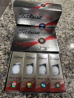 NEW TITLEIST GOLF BALLS 1 Dozen 12 ProV1x White