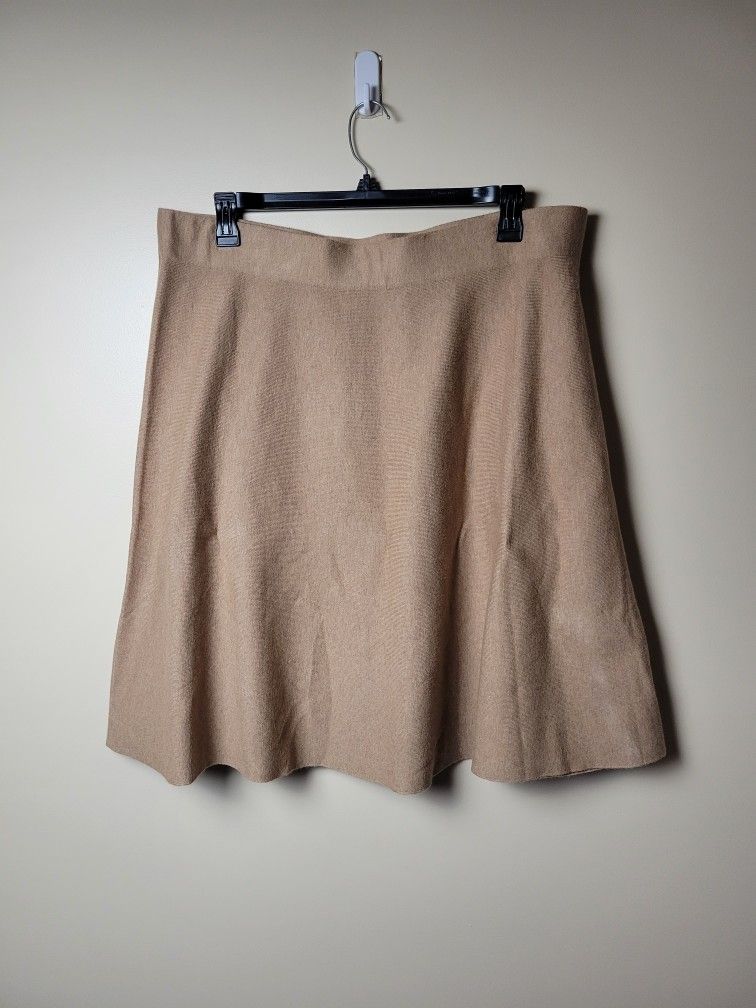 Liz Claiborne NWT Womens Skirt Caramel A-Line Knee Length OX