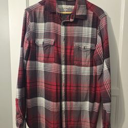 Brand Mossimo Supply Co Size Large Tall Red Flannel Shirt