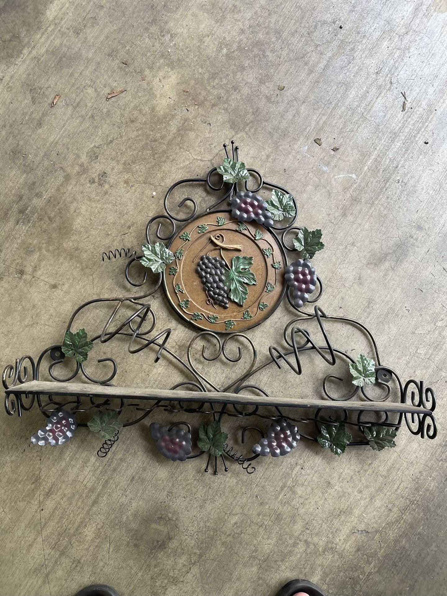 Wine And Cups Holder Wall Organizer