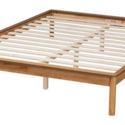 Efren Brown Wood Bed Frame - King size