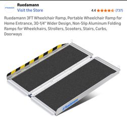 Portable Wheelchair Ramps, 2 Available