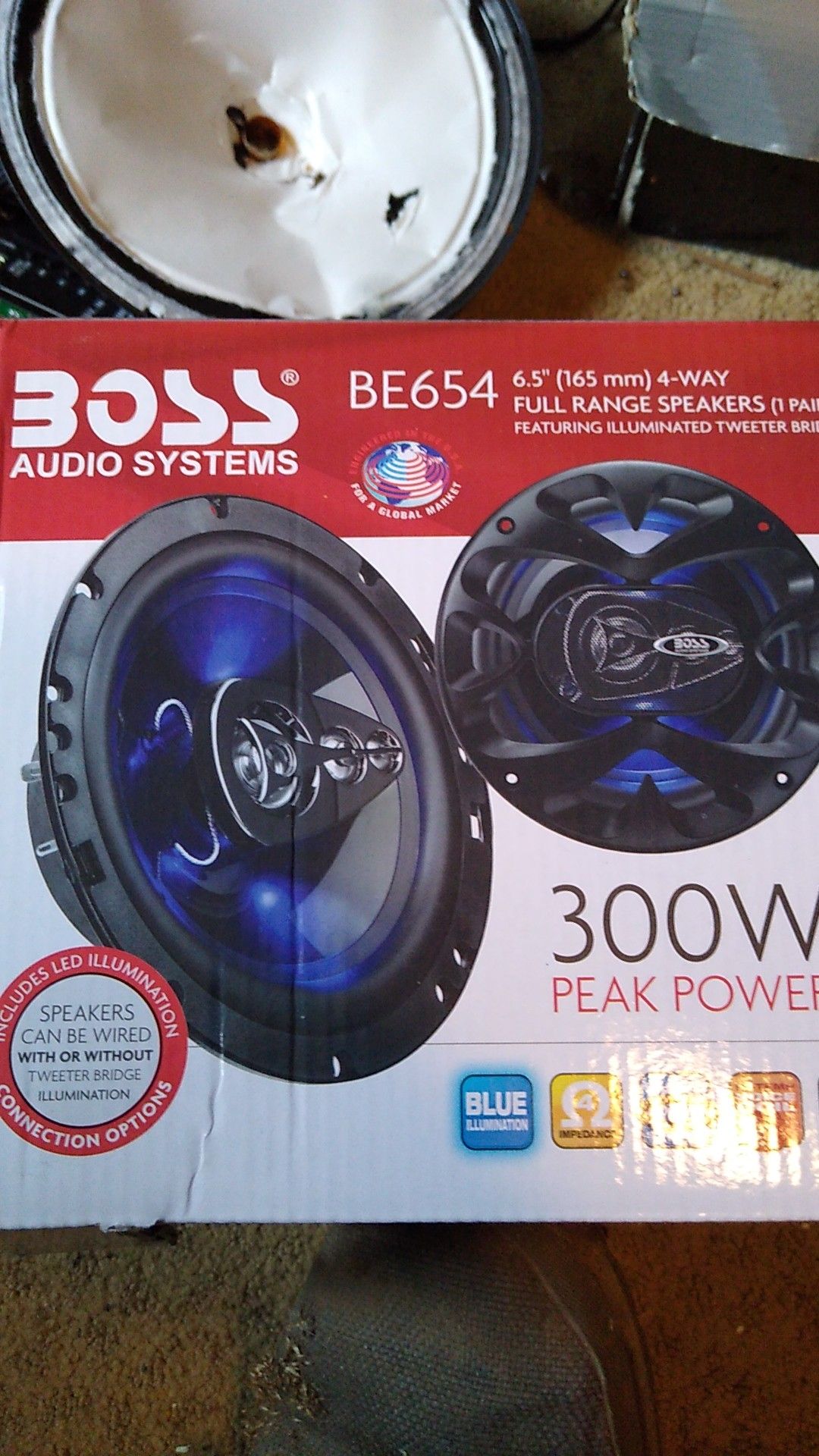 Boss Audio 6 1/2 4 way speakers