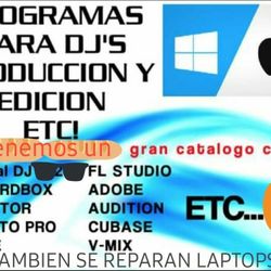 Dj , Musica, Mantenimiento EN Laptops Y Mas