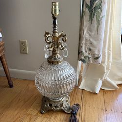 MCM Lamp Crystal Brass