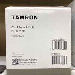 Tamron 20-40mm f/2.8 Di III VXD Lens for Sony E