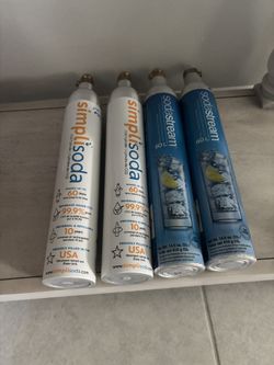 4 Sodastream Empty Cylinders Must Sell By 07/04