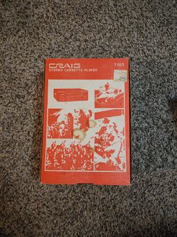 Vintage Craig stereo cassette player t103 New Old stock
