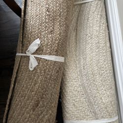 New Pottery Barn Round Braided Jute Rug 6’ Reversible $299 In Stores Now 