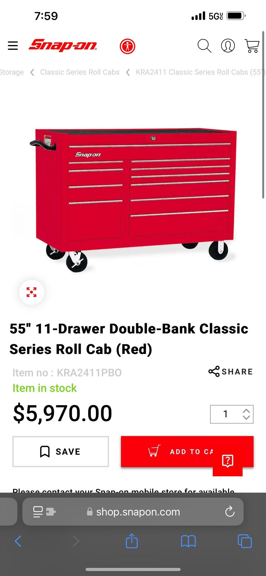 Snap-On Tool Box