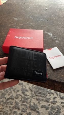 Supreme Black Wallet w/ Red Box – Like New