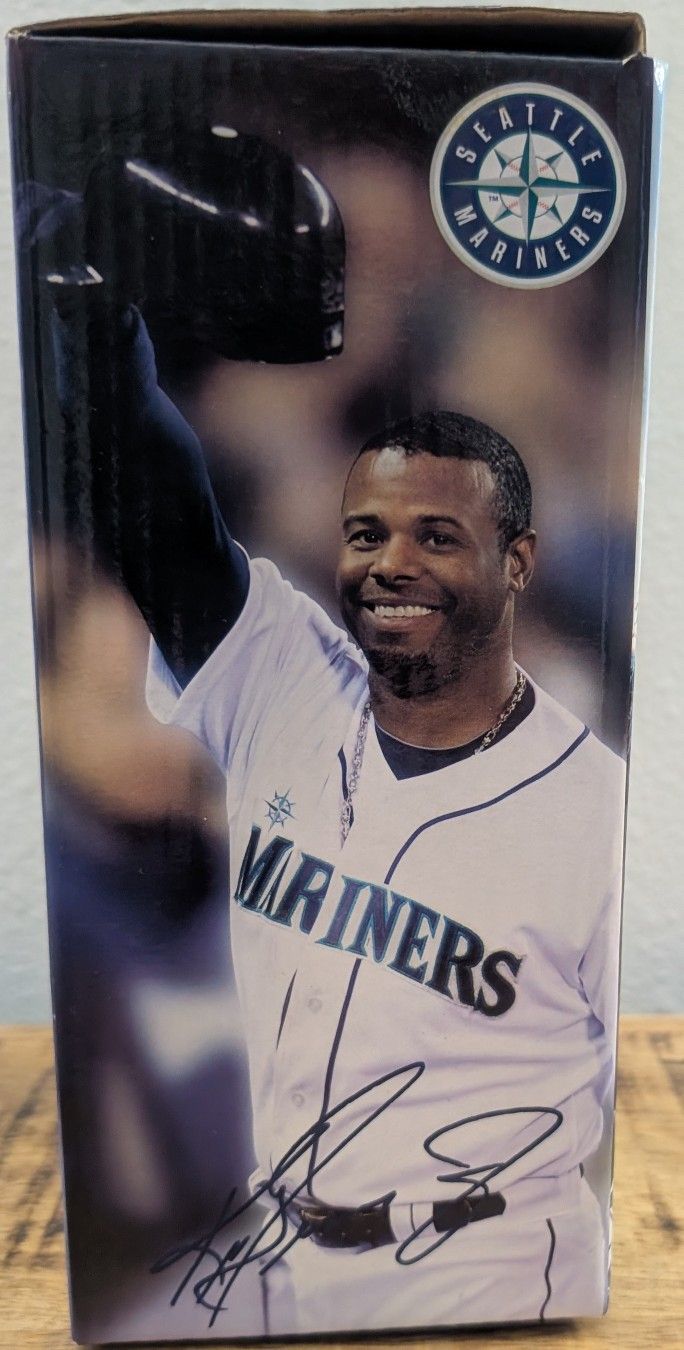 Ken Griffey Jr and Ty France Bobbleheads