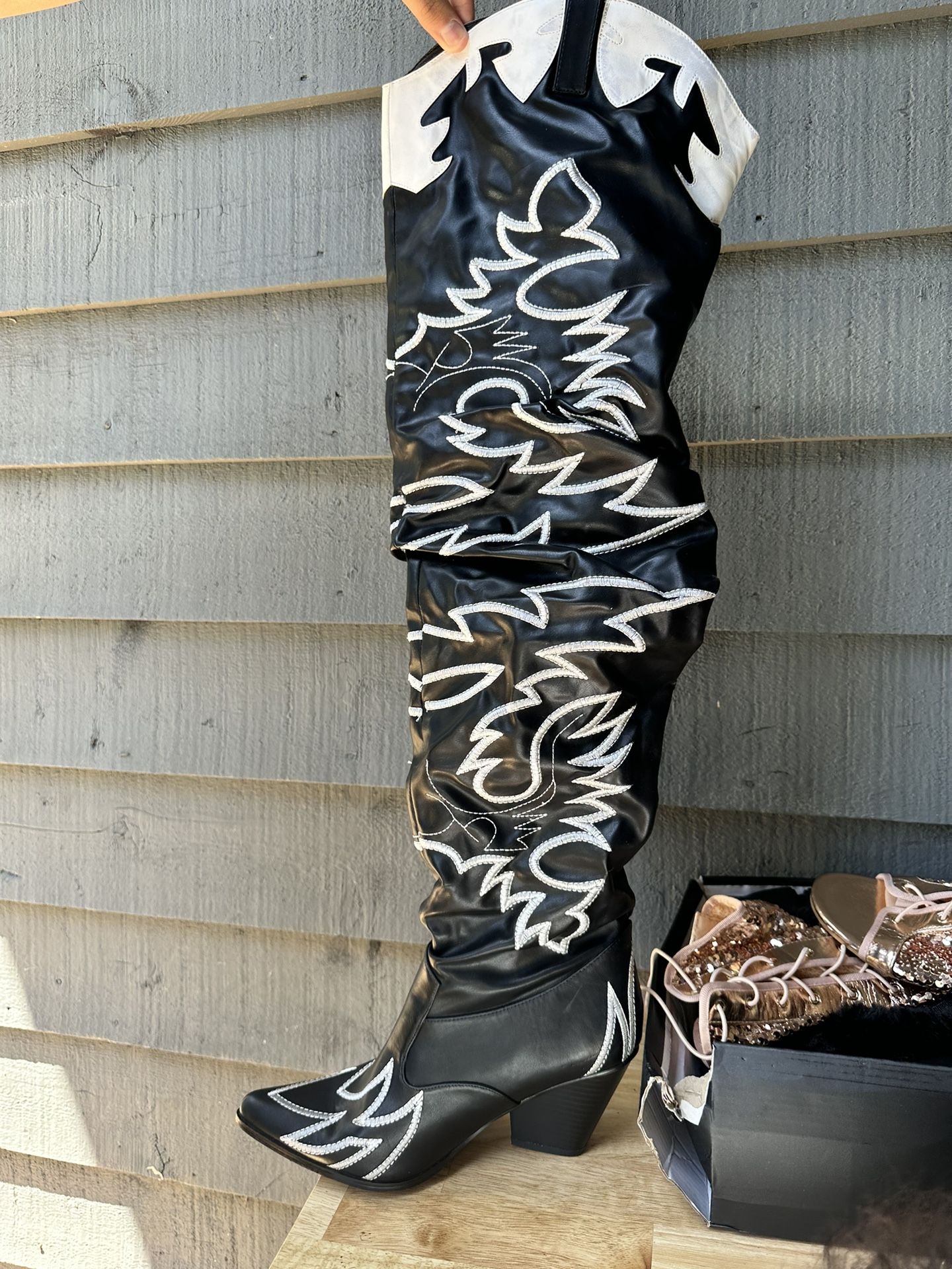 Thigh High Cowgirl Boots 