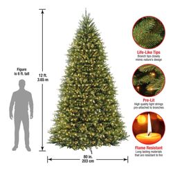 National Tree Company Pre-lit 12ft Christmas Tree 