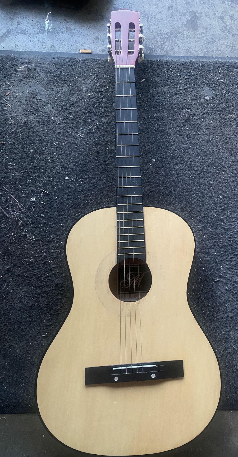 Mercury Acoustic Guitar Needs 1 String And Decal Around The Sound Hole Came Off
