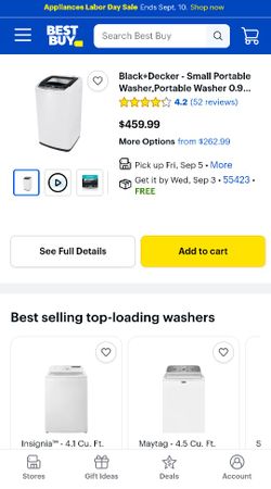 Like New Condition Portable Laundry Washer 