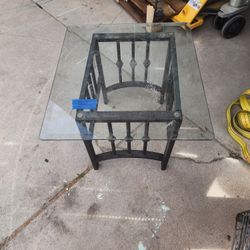 Glass Table End