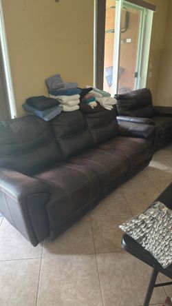 Sofa and Recliner Chair