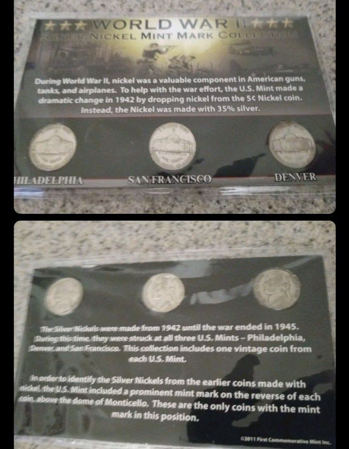 The second world coins Silver set  