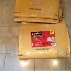 Yellow envelopes and scotch smart mailers