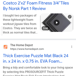 Foam fitness 2×2  3/4