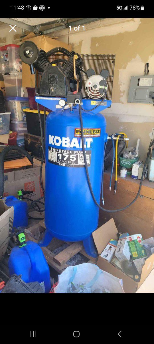 Kobalt 2 Stage Compressor New!