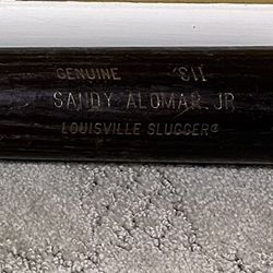Cleveland Indians Sandy Alomar Jr. Game Used Baseball Bat