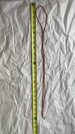 $10 Women's Costume Jewelry, Red Leather and Metal Necklace