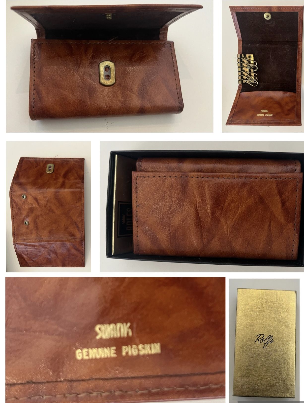 Vintage Rolf’s Pigskin Billfold In Original Box