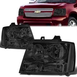 LA Zona Auto Parts 07 to 14 Chevy Tahoe Suburban Avalanche headlighst luces micas calaveras faros Ahumadas Smoked 