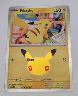 Pikachu 31/128 (09/30) Pokémon 30th Anniversary Collection