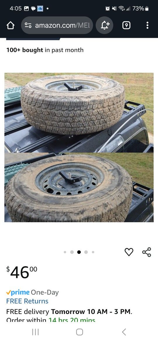 Roof Rack Tire Carrier