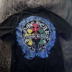 multi color chrome heart tee