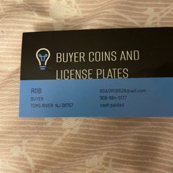 Buyer Coins And License Plates 