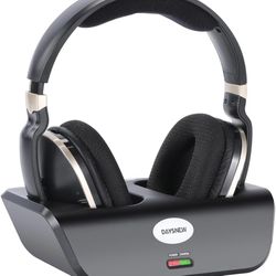 Optical Wireless Headphones for TV Watching OverEar Headphones for Seniors with Charging Dock and Volume Control Plug and Play