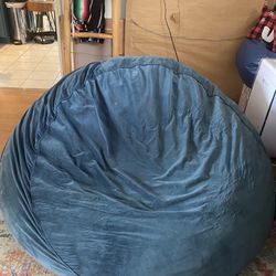 Bean Bag Chair Couch Blue Teal POSH