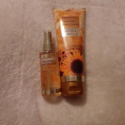 BATH & BODY WORKS SET GOLDEN SUNFLOWER 