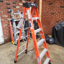 Two 6ft Fiberglass Ladders 