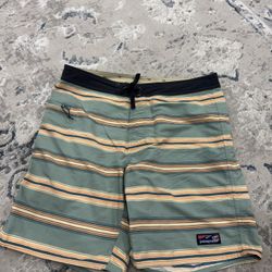 Patagonia Men's Wavefarer Surf Boardshorts Fitz Stripe Size 35